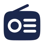 Radio Minimalistic SVG Icon